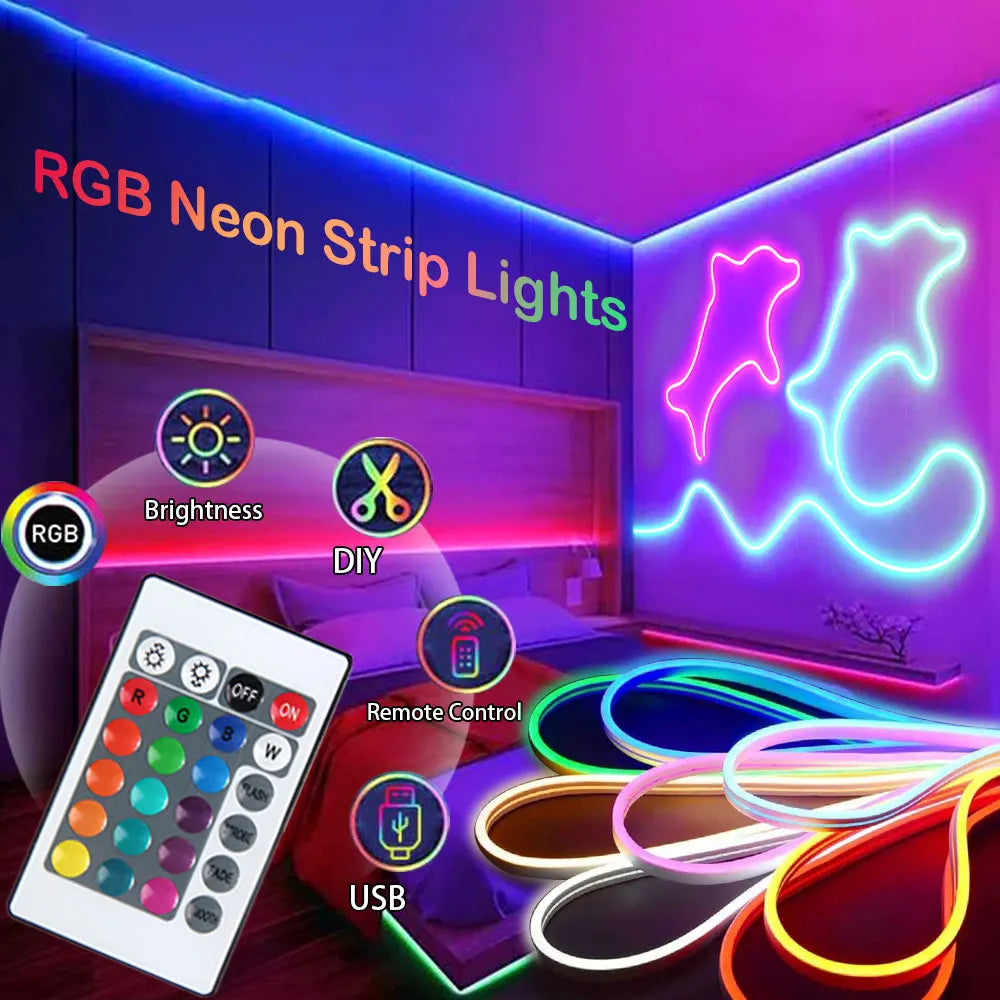 Ruban LED Néon RGB USB